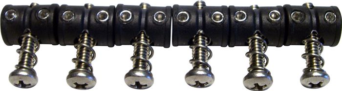 Graph Tech String Saver Saddle Barrel for Mustang, Jaguar, Jazzmaster, and Jagstang Electric Guitars (Set of 6)
